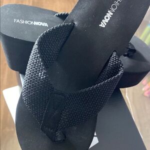 Fashion Nova Black Platform Shoes